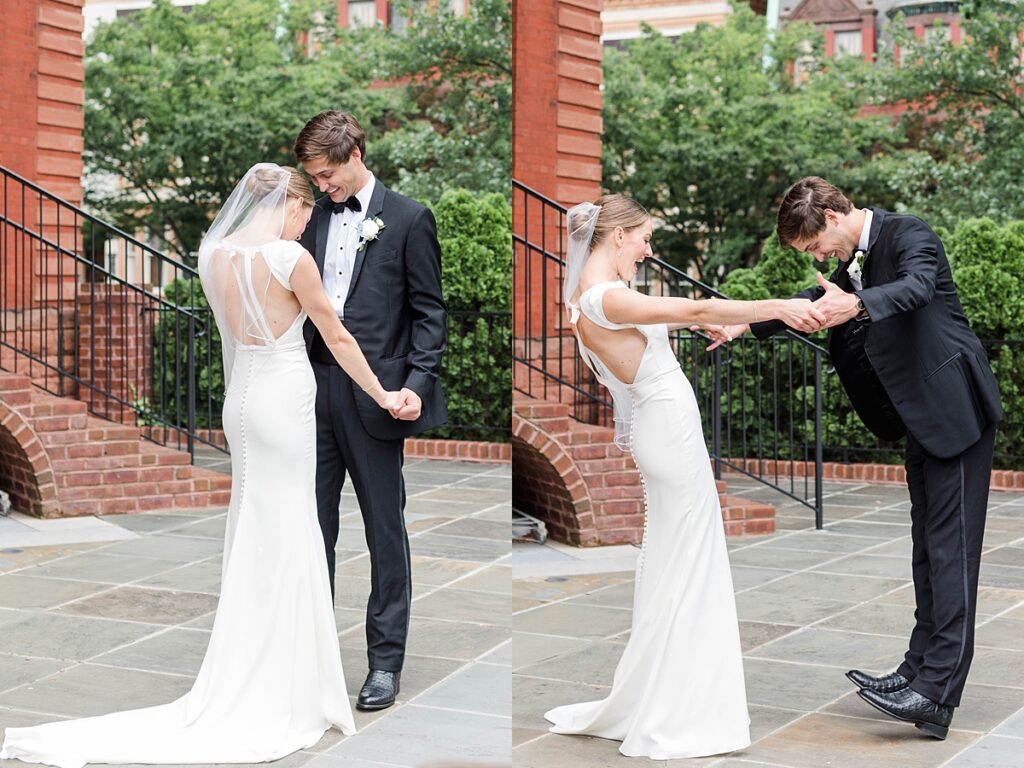 Commonwealth Club wedding photographer first look