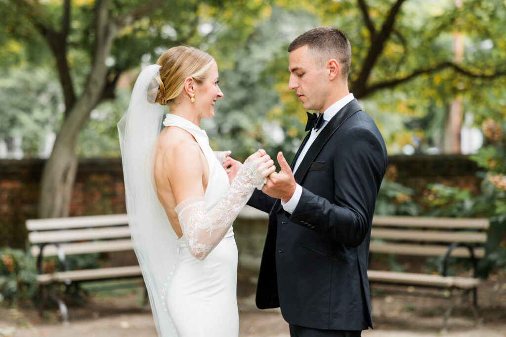 Fall wedding at Branch Museum in Richmond, Virginia.