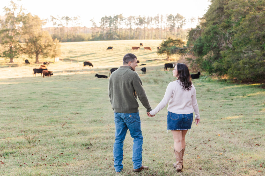 Richmond Fall family farm engagement photos