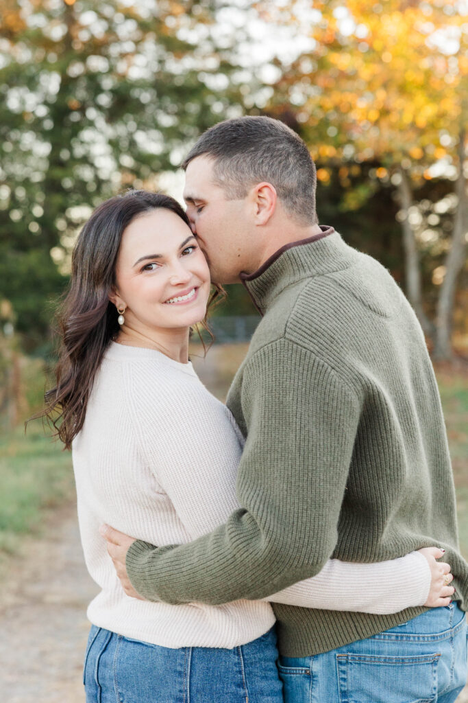 Richmond Fall family farm engagement photos