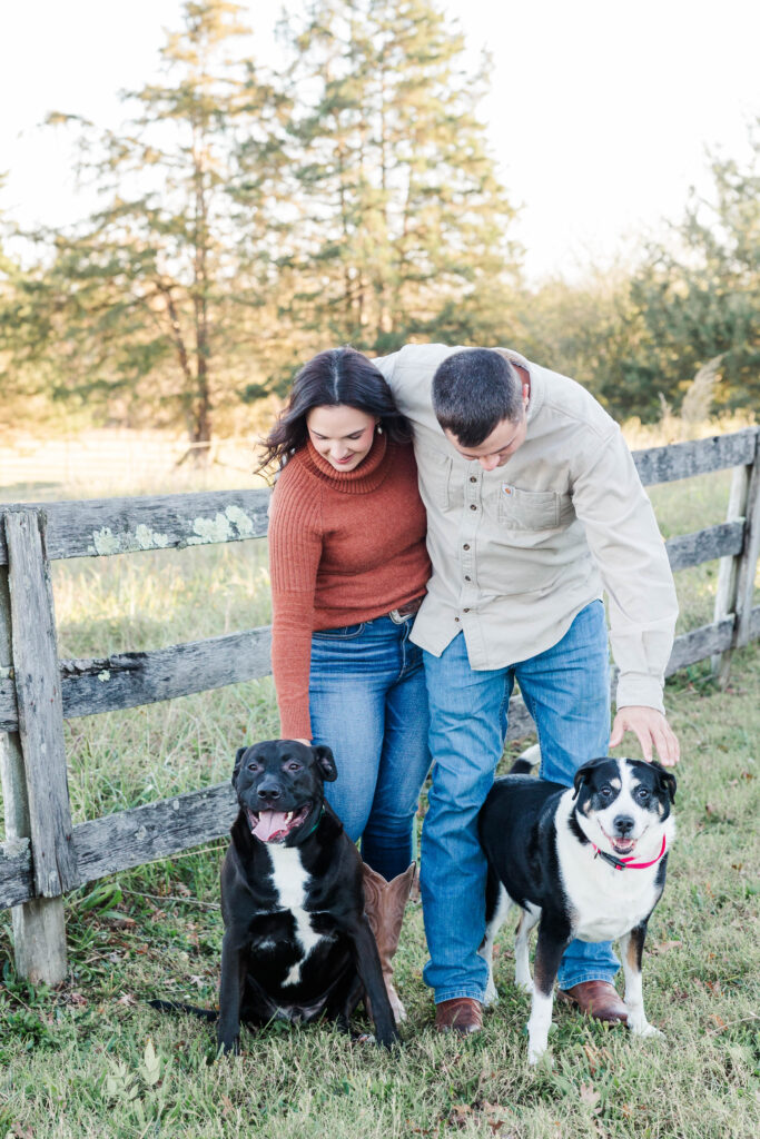 Richmond Fall family farm engagement photos