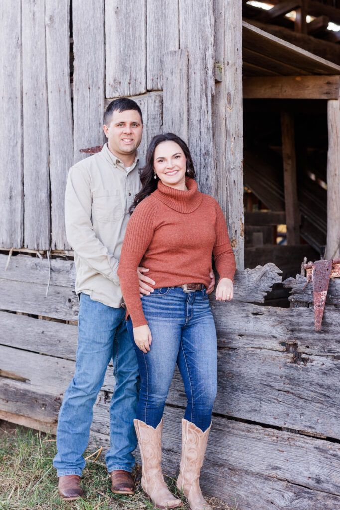 Richmond Fall family farm 
engagement photos