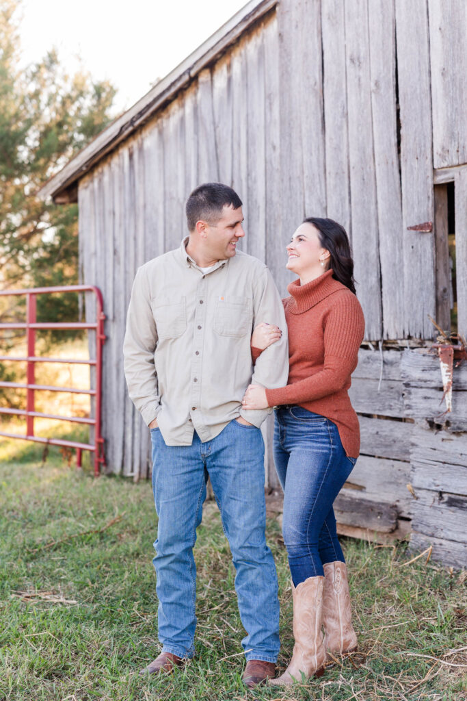 Richmond Fall family farm  engagement photos