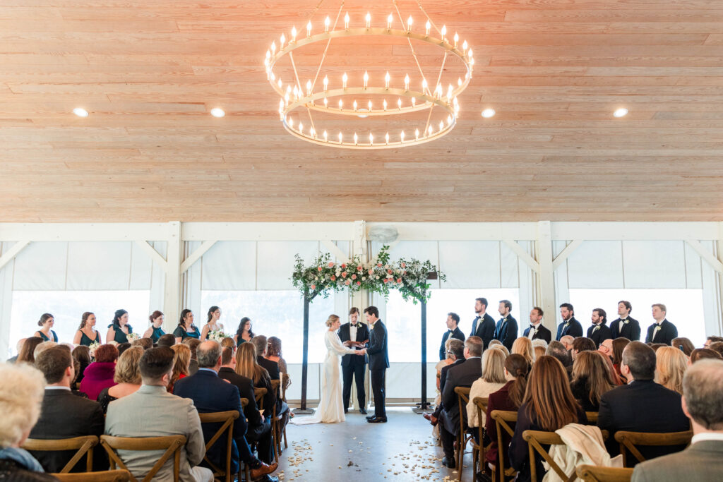 indoor wedding ceremony