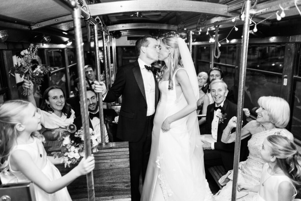 Country Club of Virginia Wedding trolley