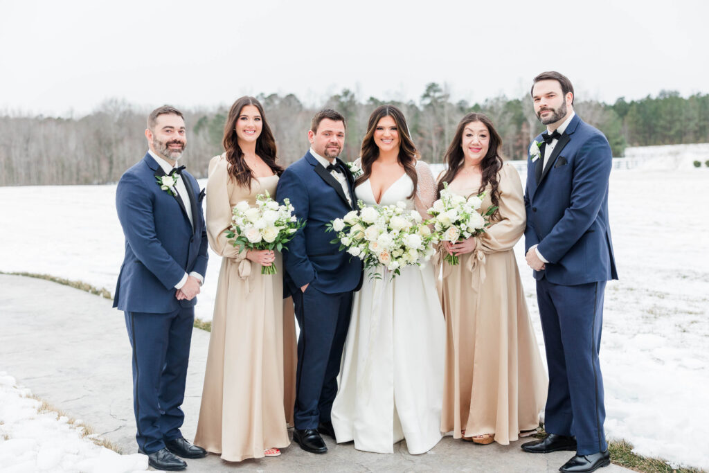 Outlook at Saddle Ridge wedding bridal party