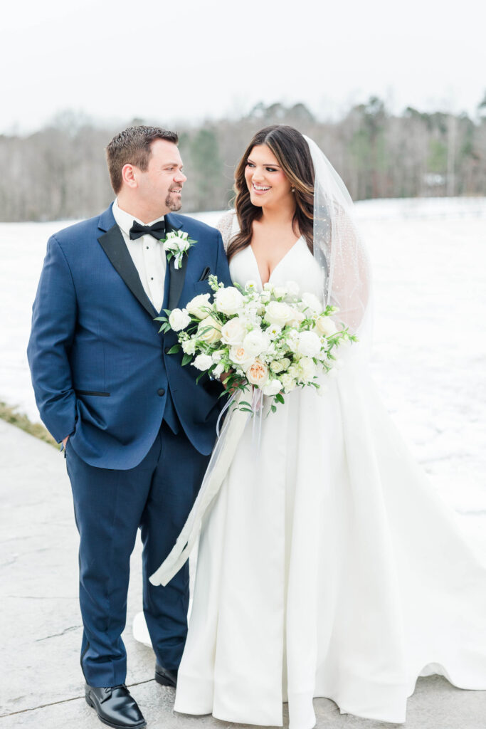 Outlook at Saddle Ridge wedding couple portraits