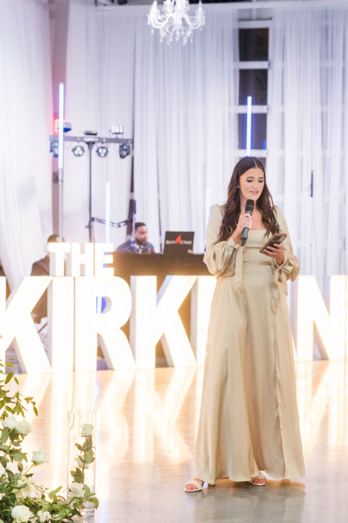 Outlook at Saddle Ridge wedding speeches