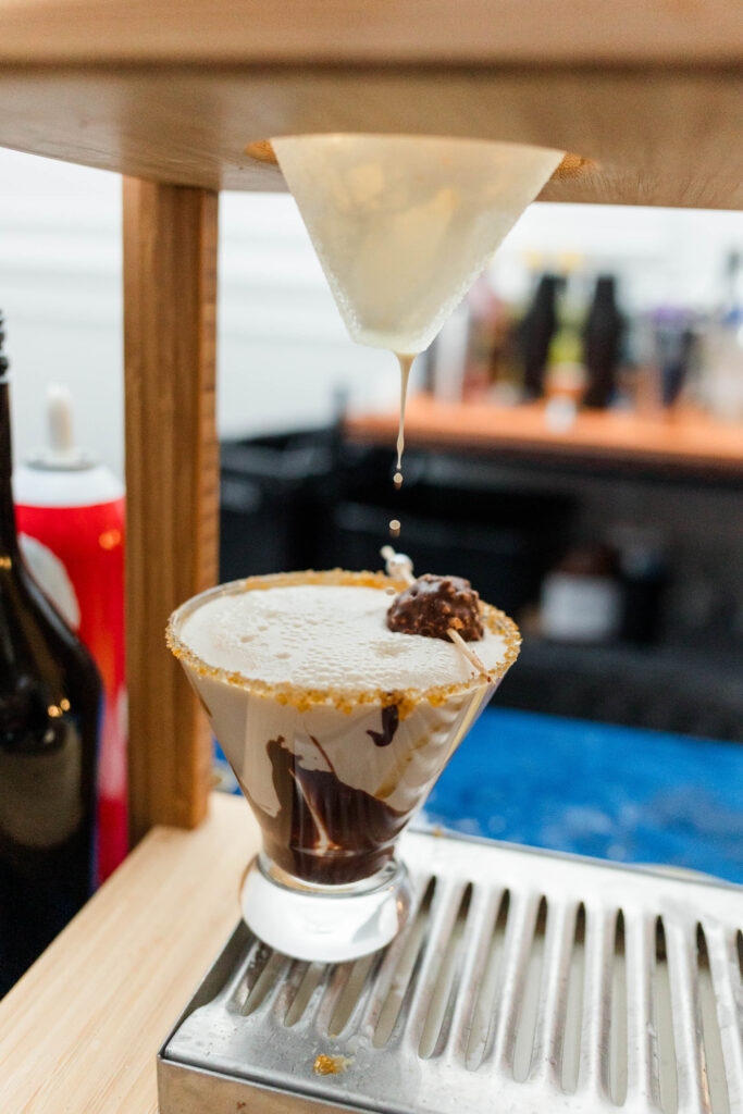 Outlook at Saddle Ridge wedding martini bar